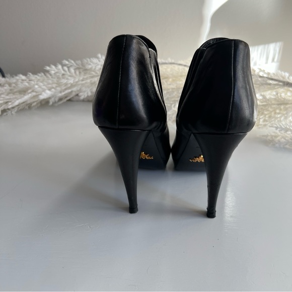 PRADA WOMENS PLATFORM ANKLE BOOTS - SIZE 36 (US Sz 5.5) - Picture 6 of 10